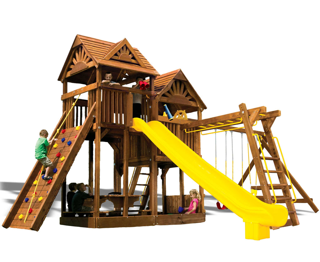King Kong Base Clubhouse Pkg III with Wood Roofs (47H)