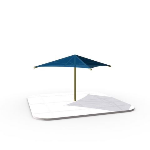 12' x 12' Square Umbrella Shade structure- Installed