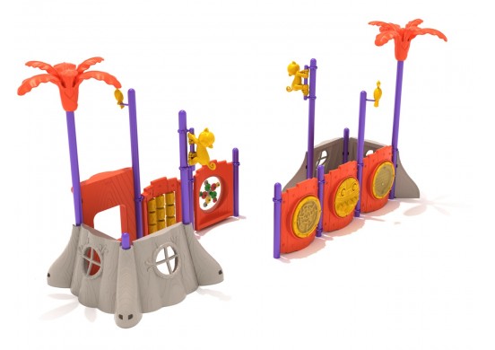 Monkey Mania Commercial Steel Play System - INSTALLED