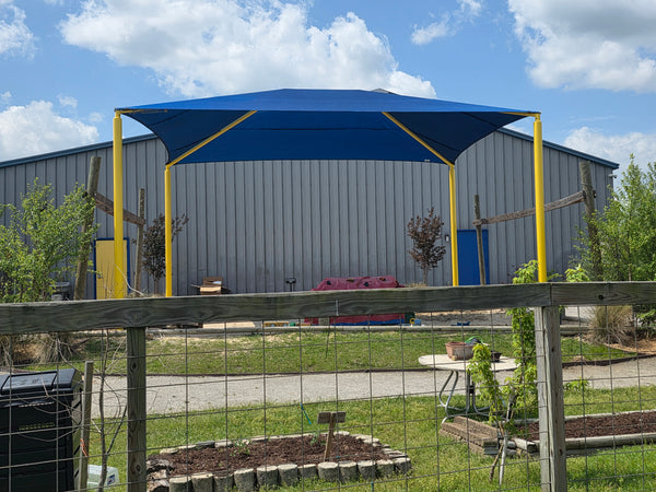 20' x 20' Square Shade structure- Installed