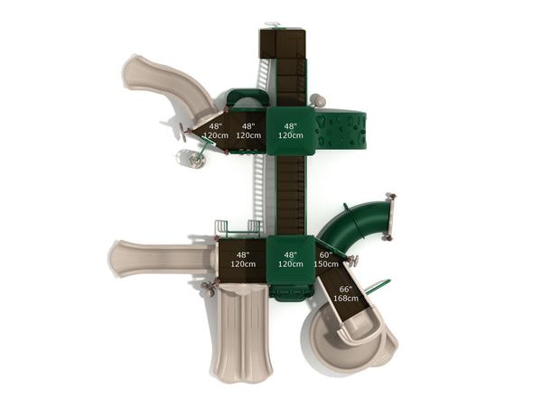 Turtle Canyon Commercial Steel Play System - INSTALLED