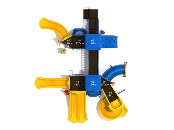 Turtle Canyon Commercial Steel Play System - INSTALLED