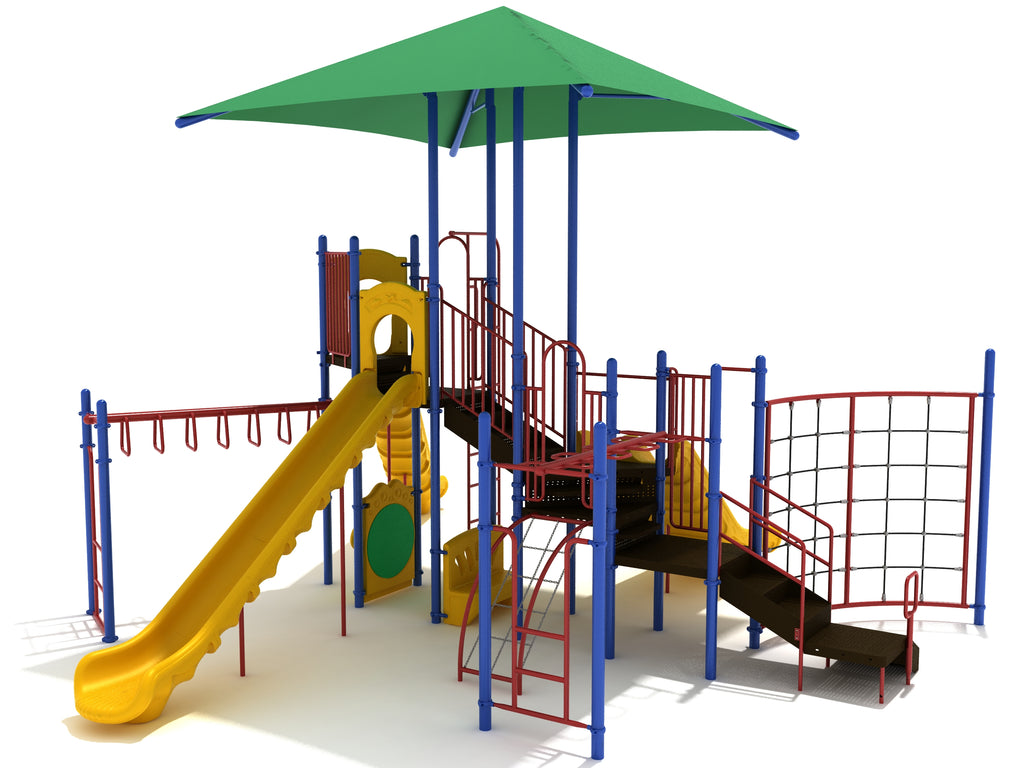 South Split Commercial Steel Play System - INSTALLED