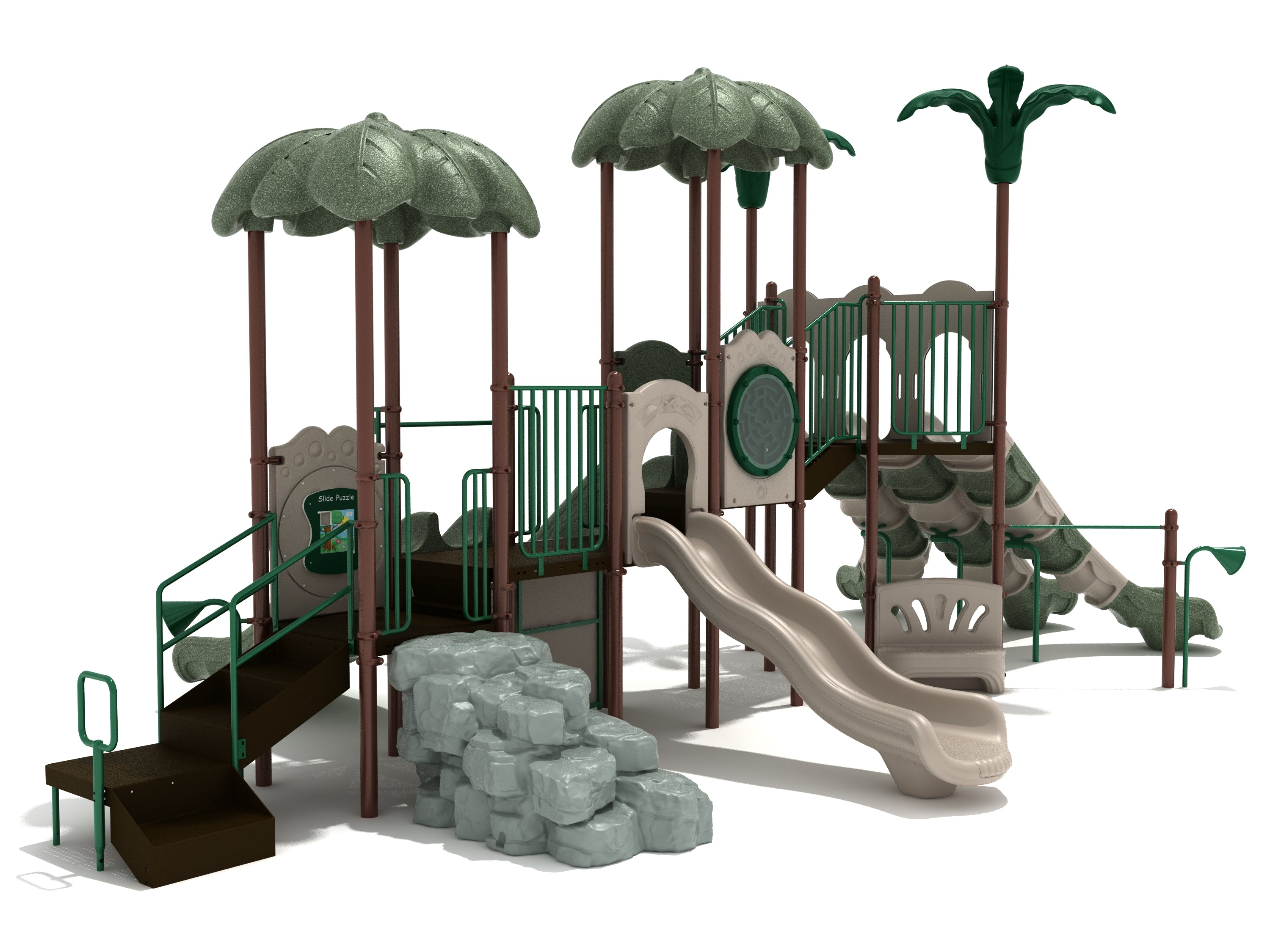 Coral Beach Commercial Steel Play System - INSTALLED