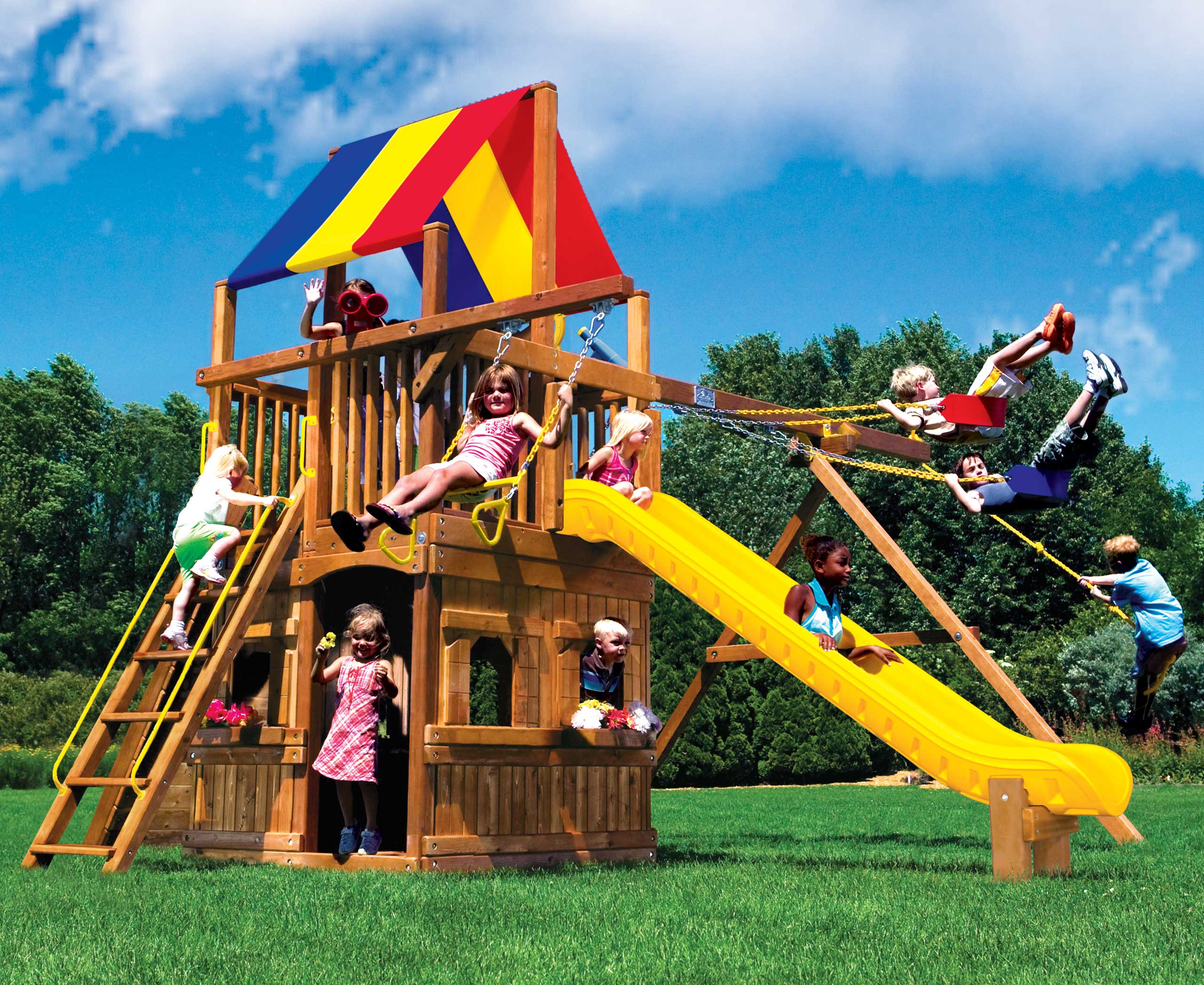 Rainbow Clubhouse Pkg II with Playhouse (37B)