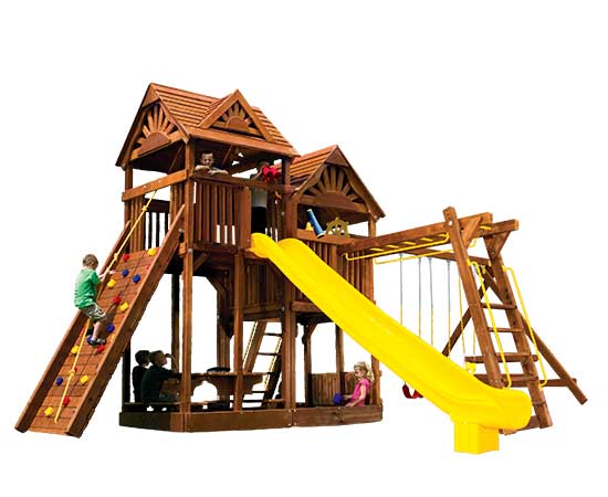 King Kong Base Clubhouse Pkg III with Wood Roofs (47H)