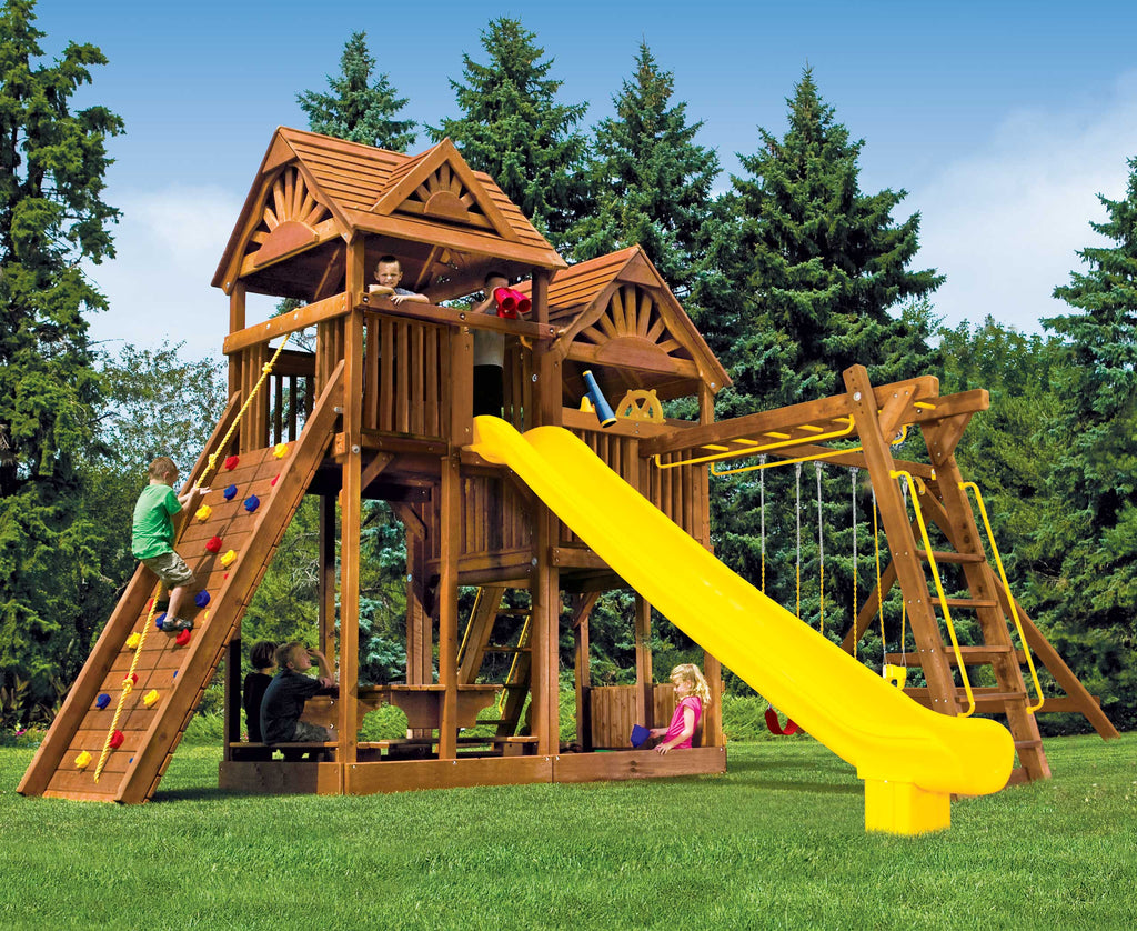 King Kong Base Clubhouse Pkg III with Wood Roofs (47H)