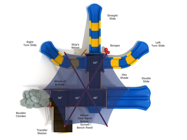 Poplar Bluff Commercial Steel Play System - INSTALLED