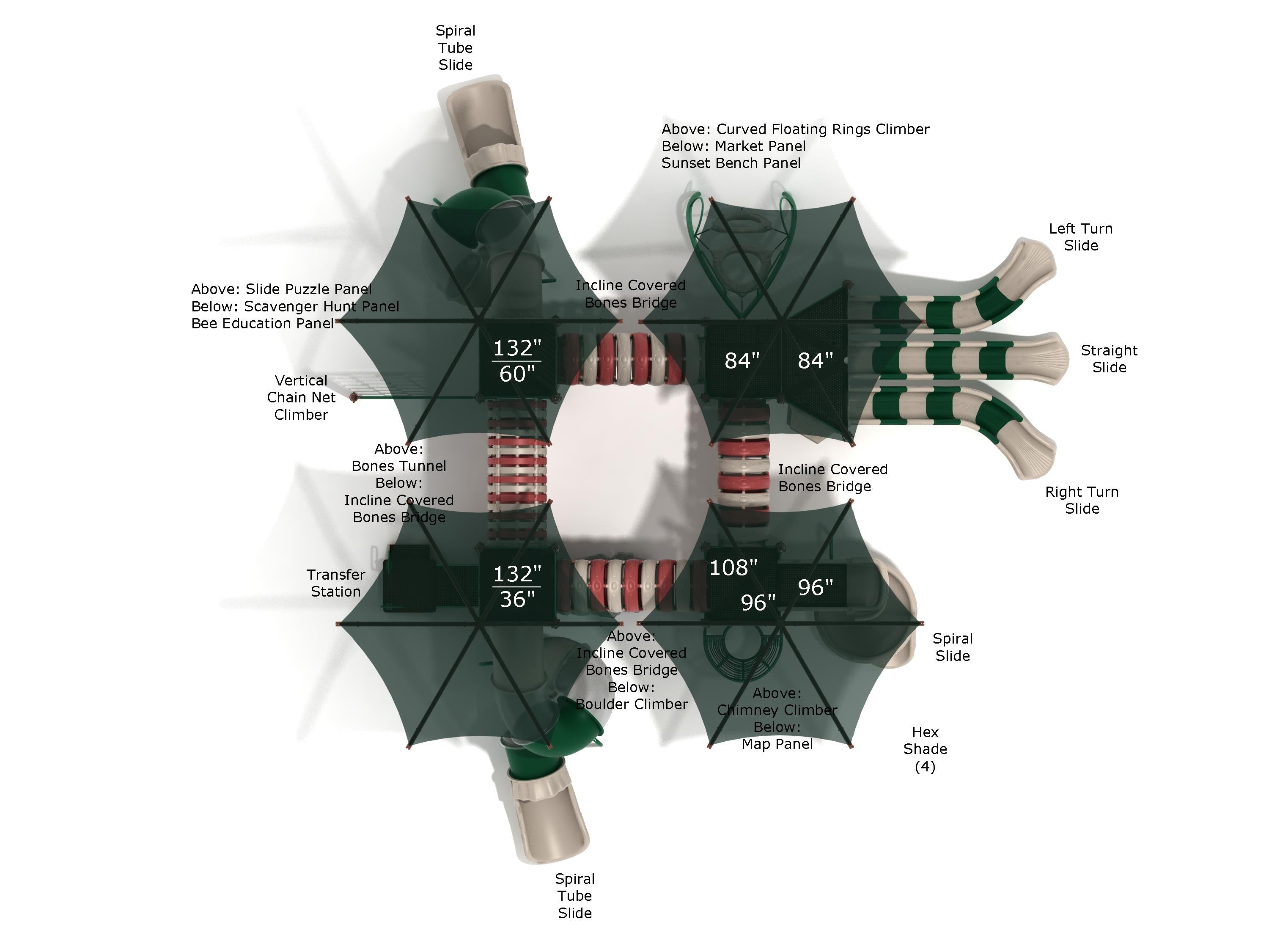 Cosmic Commercial Steel Play System - INSTALLED