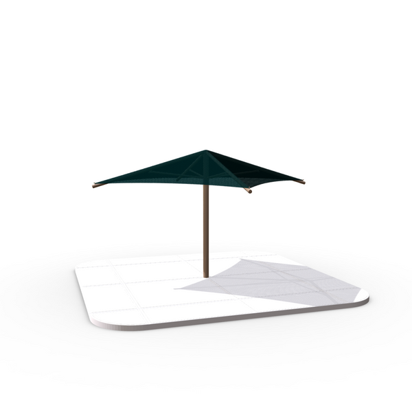 12' x 12' Square  Umbrella Shade structure- Installed