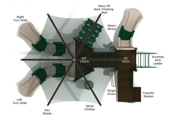 Independence Commercial Steel Play System - INSTALLED