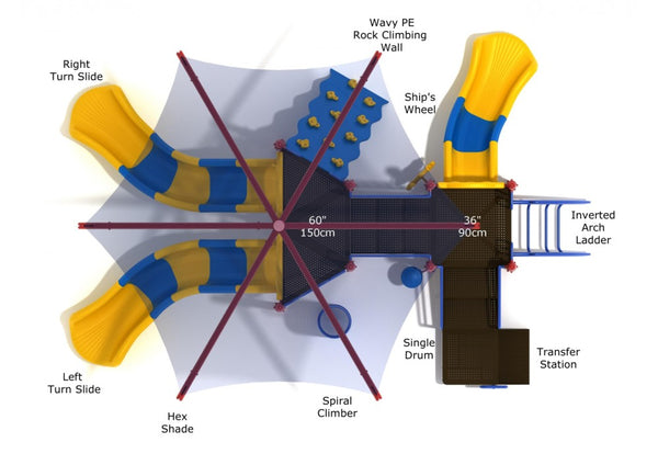 Independence Commercial Steel Play System - INSTALLED