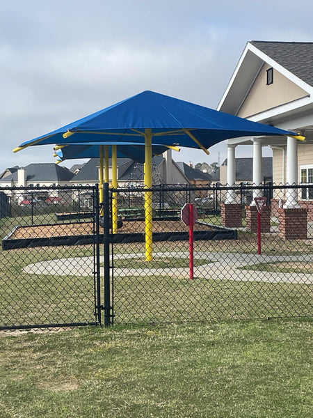 12' x 12' Square  Umbrella Shade structure- Installed