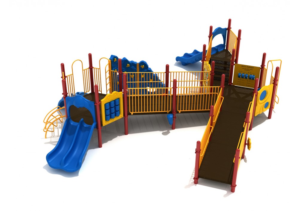 Summit Overlook FULLY ACCESSIBLE Commercial Steel Play System - INSTALLED