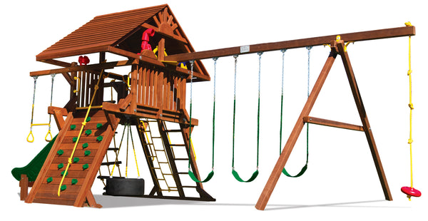 Rainbow Castle Pkg II Loaded with Wood Roof (17C)