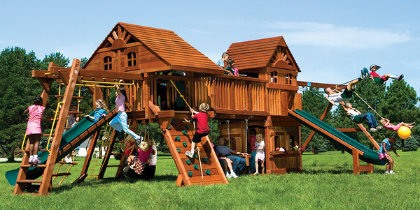 Rainbow Double Whammy Maxed Out with Wood Roofs (39I)