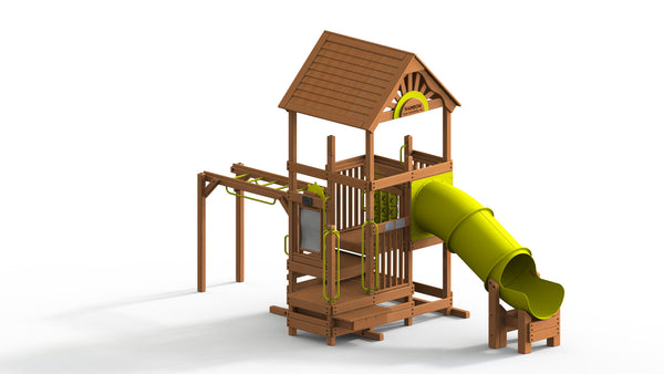 Play Village  Commercial with Wood Roof