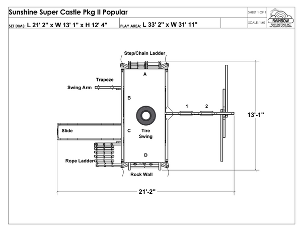 Sunshine SUPER Castle Pkg II Popular (13D)