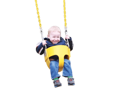 Rainbow bucket deals swing