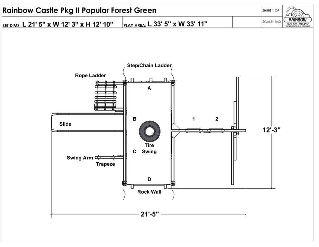 Rainbow Castle Pkg II Popular (17B)