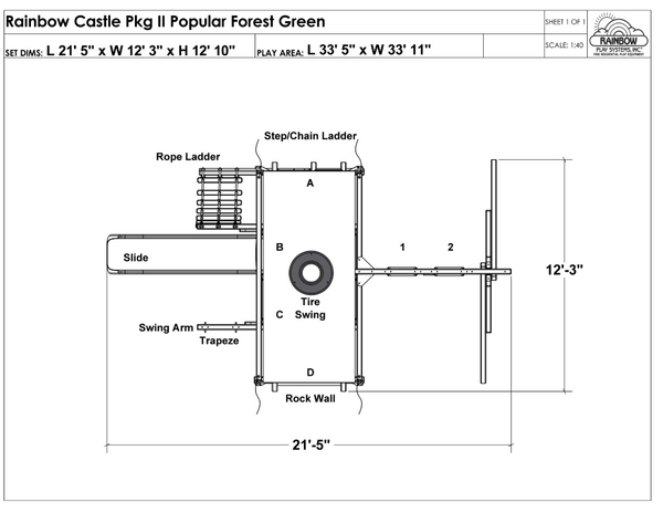 Rainbow Castle Pkg II Popular (17B)