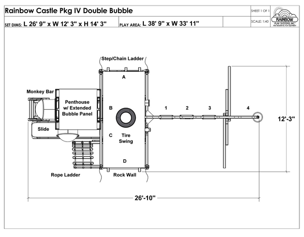 Rainbow Castle Pkg IV Double Bubble (19I)