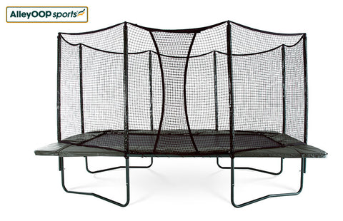 Variablebounce 10'×17' Rectangular Trampoline With Enclosure