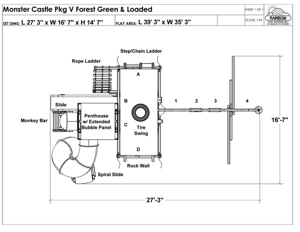 Monster Castle Pkg V Forest Green & Loaded (23H)