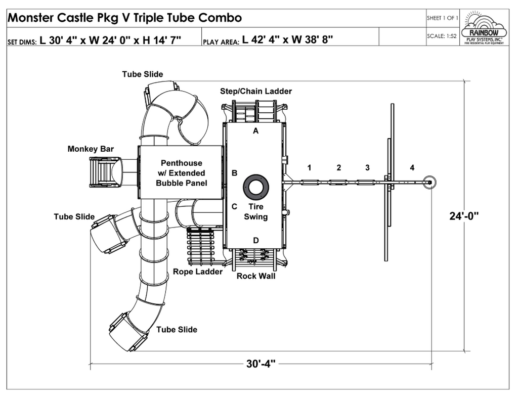 Monster Castle Pkg V Triple Tube Combo (23I)