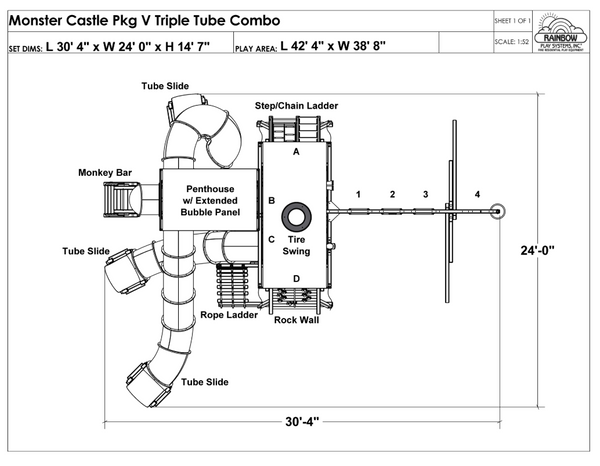 Monster Castle Pkg V Triple Tube Combo (23I)