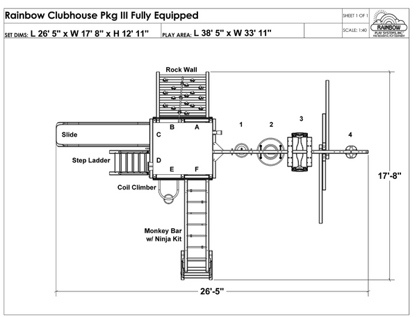 Rainbow Clubhouse Pkg III Action Packed (37D)