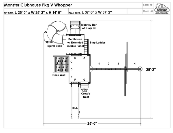 Monster Clubhouse Pkg V Whopper (42F)