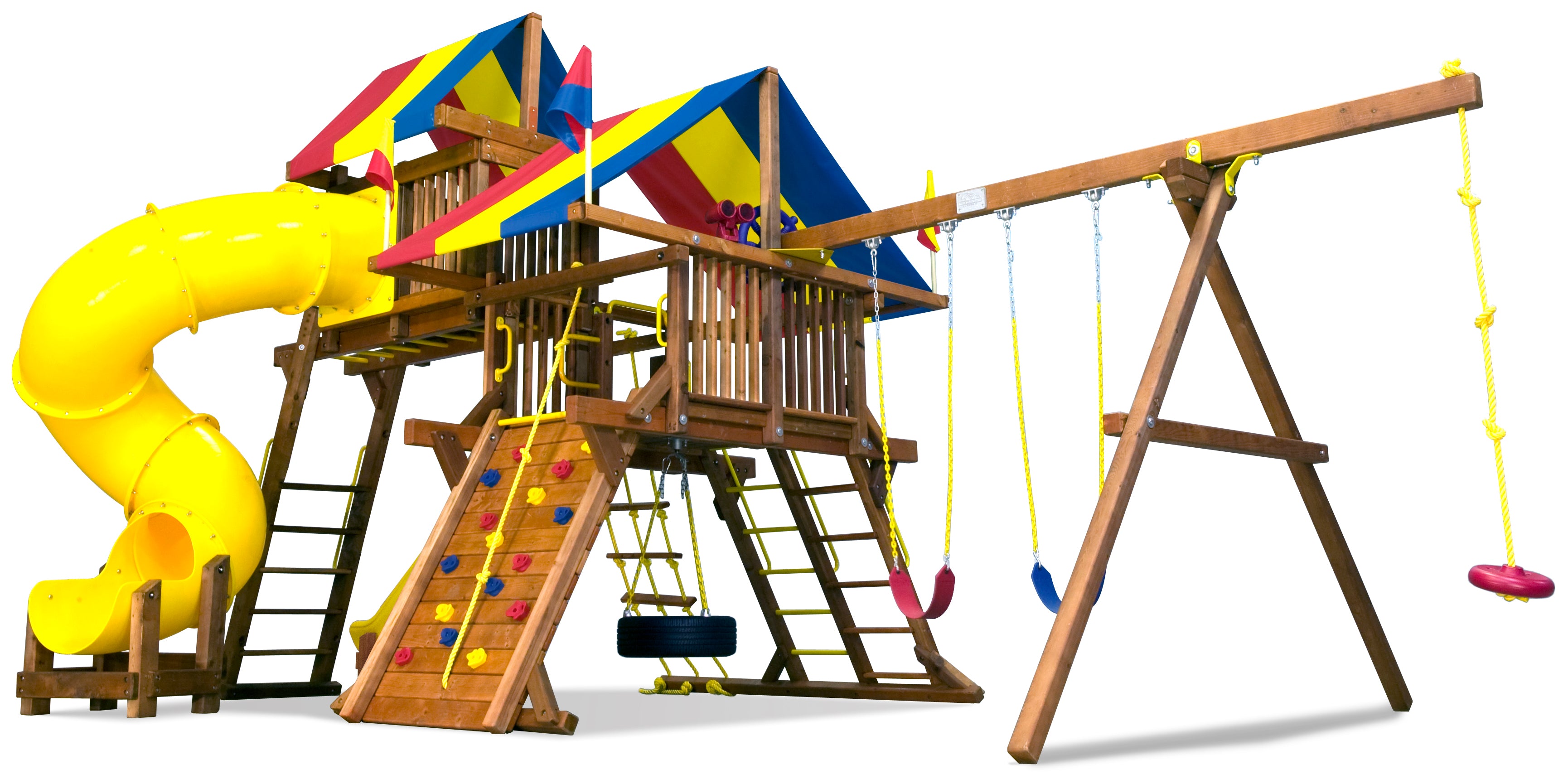 Rainbow Castle Pkg V with 360 Spiral Slide Loaded (19J)