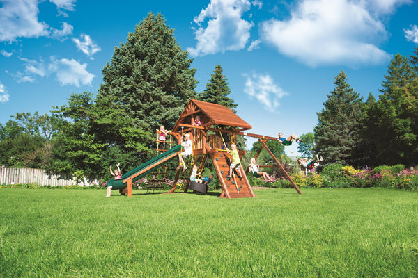 Rainbow Castle Pkg II Loaded with Wood Roof (17C)