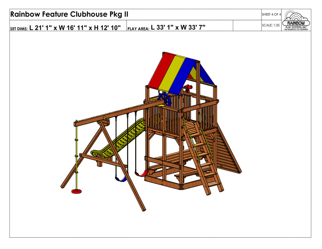 Rainbow Clubhouse swings