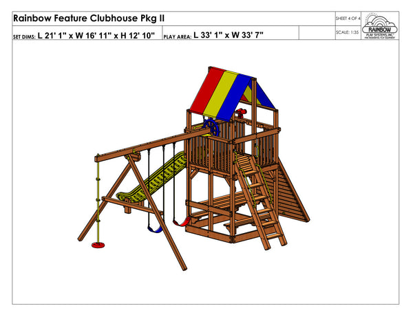 Rainbow Clubhouse swings