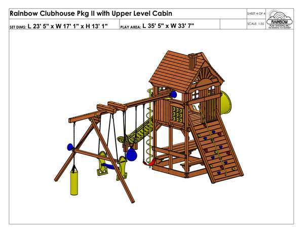 Rainbow Clubhouse Pkg II with Specialty Features (37C)