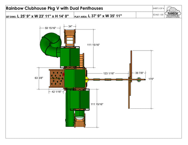 Rainbow Clubhouse Pkg V with Dual Penthouses (39H)