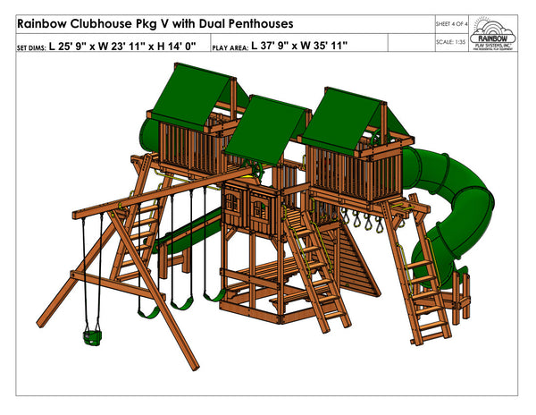 Rainbow Clubhouse Pkg V with Dual Penthouses (39H)