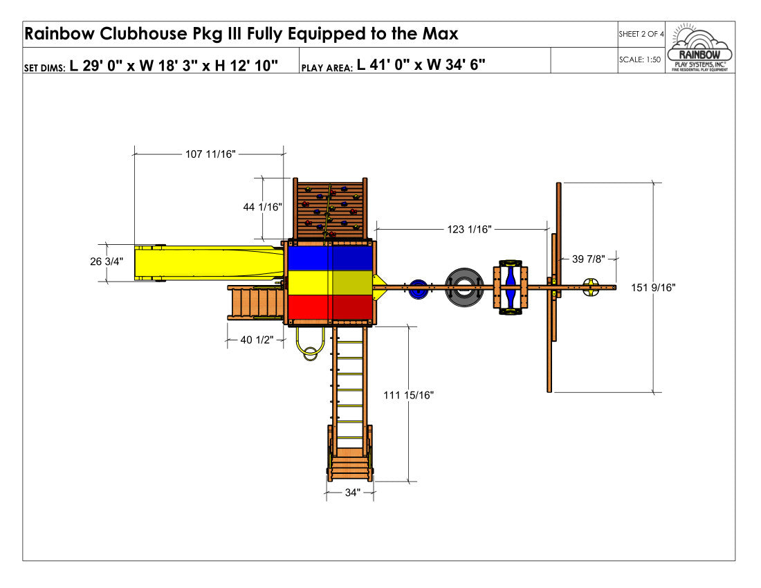 Rainbow Clubhouse Pkg III Action Packed (37D)