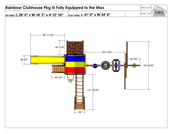 Rainbow Clubhouse Pkg III Action Packed (37D)