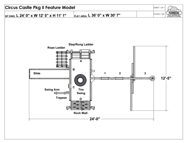 Circus Castle Pkg II Feature Model (8A)