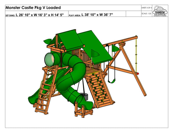 Monster Castle Pkg V Forest Green & Loaded (23H)