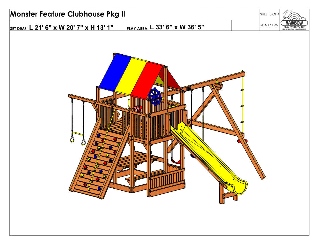 Monster Clubhouse Picnic Table