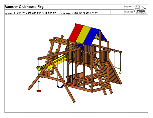 Monster Clubhouse Pkg III (41D)