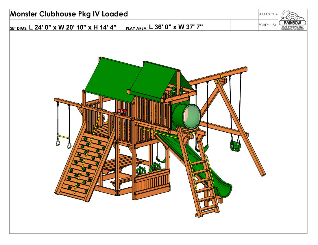 Monster Clubhouse Pkg IV Loaded (41E)