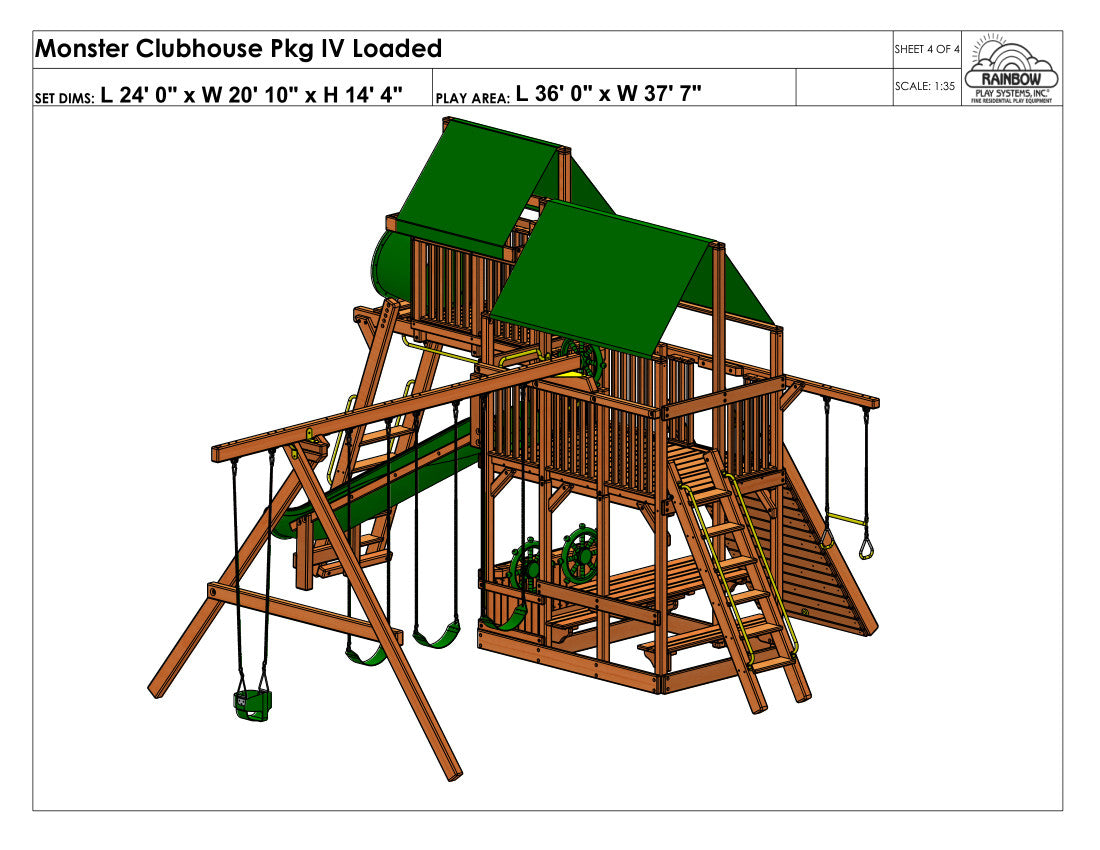 Monster Clubhouse Pkg IV Loaded (41E)