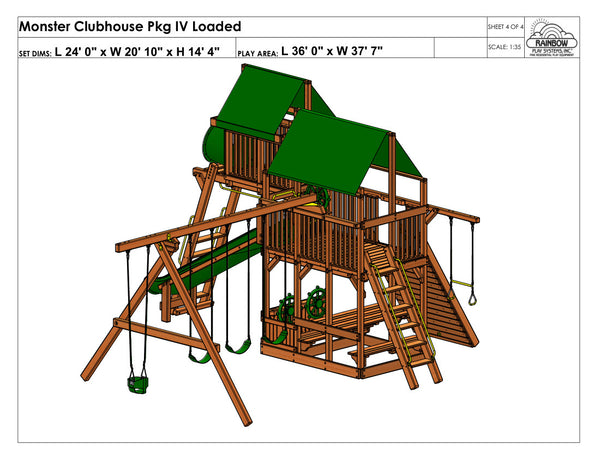 Monster Clubhouse Pkg IV Loaded (41E)