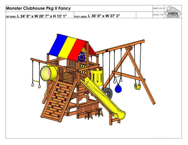 Monster Clubhouse Pkg II Fancy (41C)