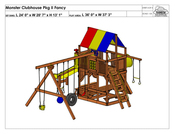 Monster Clubhouse Pkg II Fancy (41C)